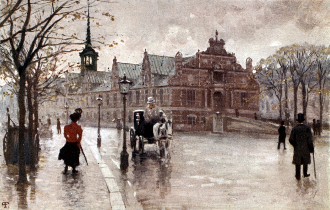 Beurs in Kopenhagen, Denemarken, begin 1900 (ansichtkaart) door Unbekannter Künstler