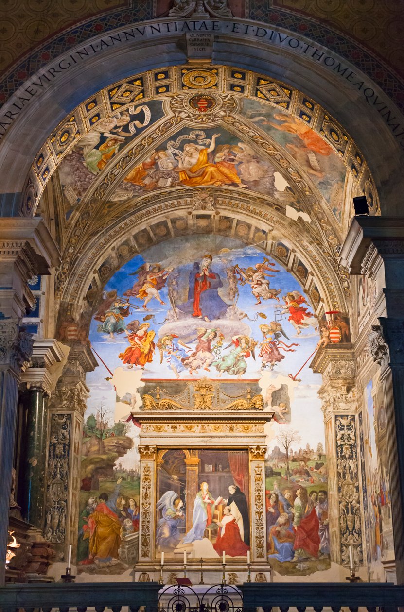 De Carafa-kapel, Santa Maria sopra Minerva, Rome, Italië (foto) door Unbekannter Künstler