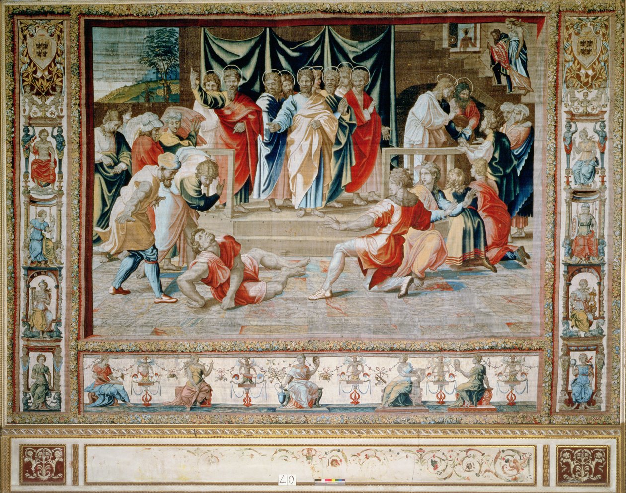 De dood van Anianus uit de Brusselse tapijten, replica