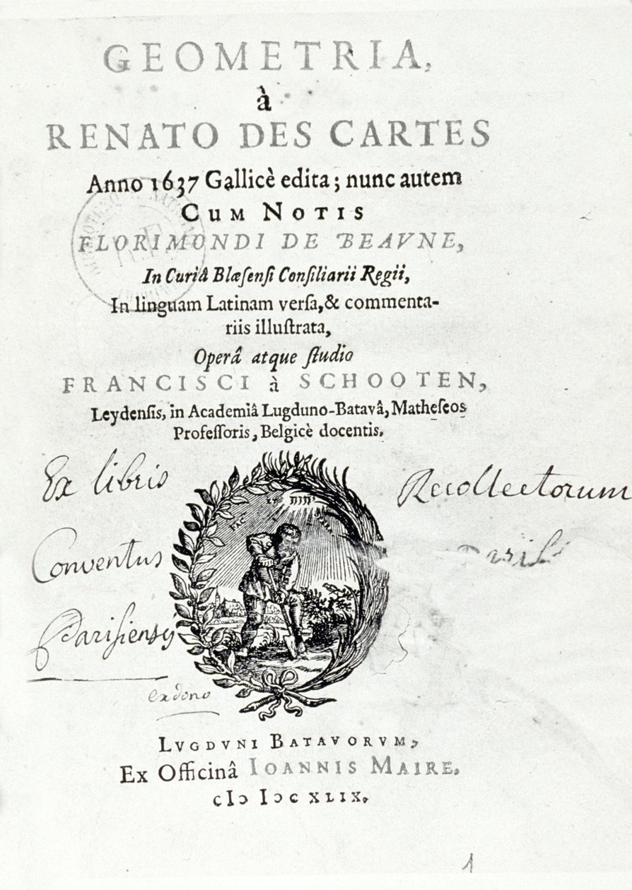 De meetkunde door René Descartes door Unbekannter Künstler