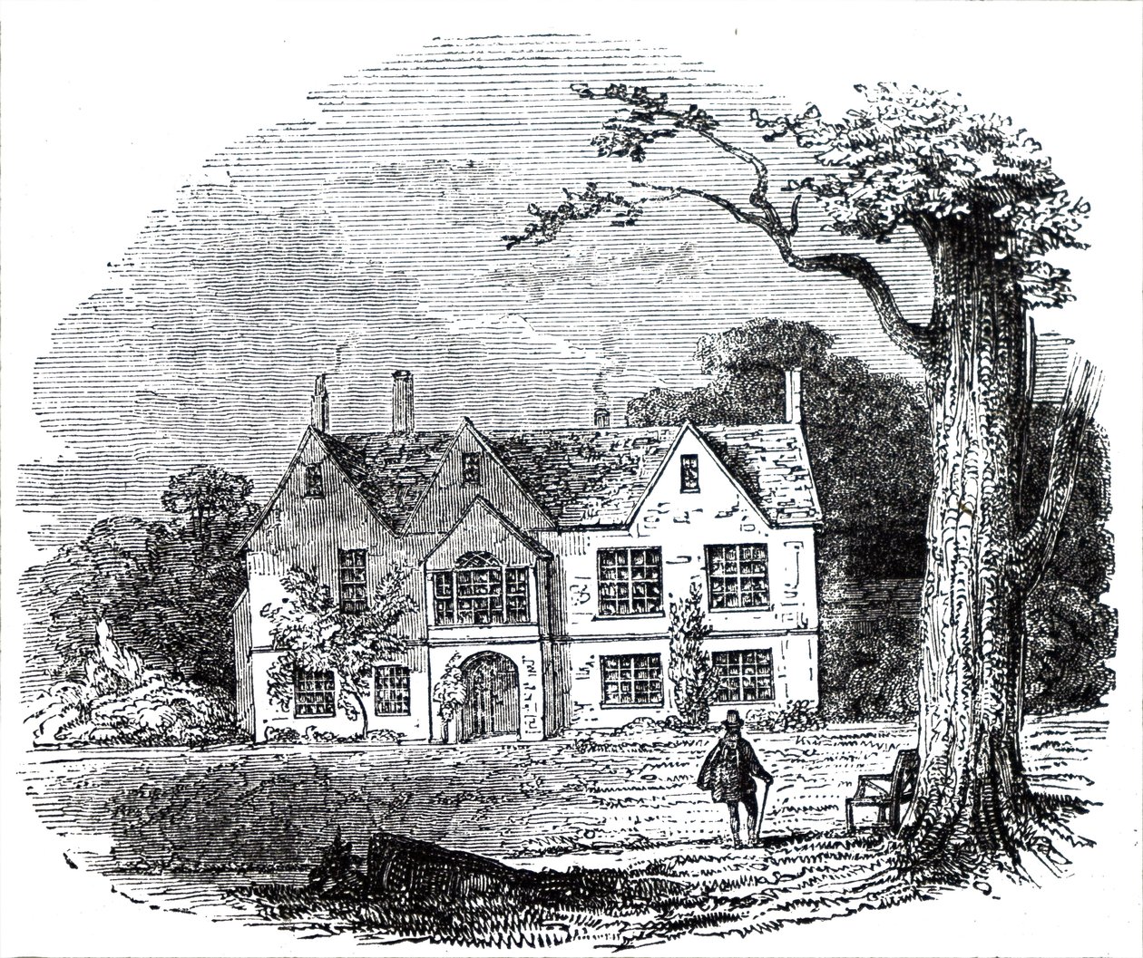 Het huis van Walter Raleigh door Unbekannt