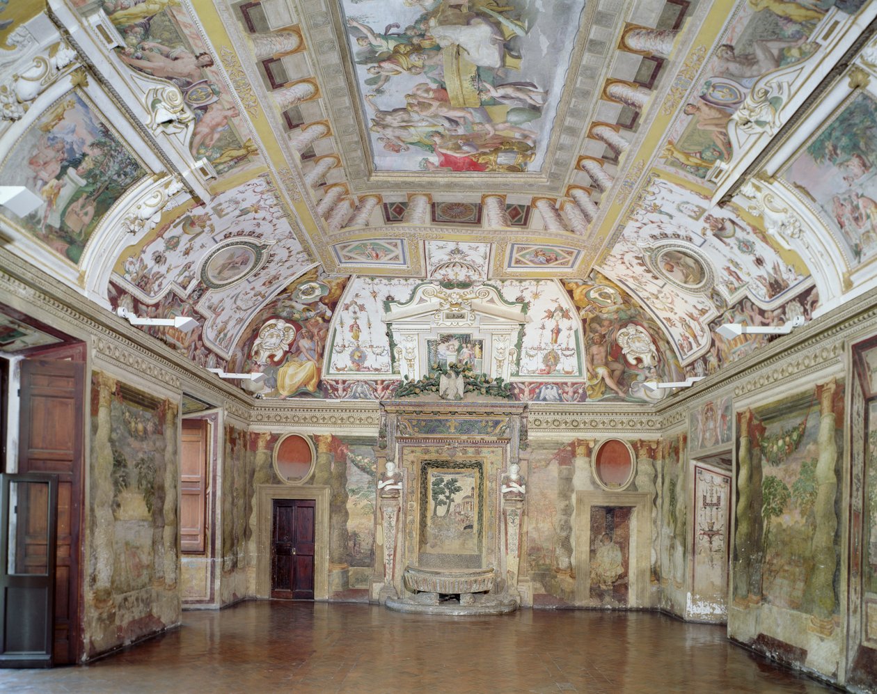 De hoofdzaal, ontworpen door Pirro Ligorio (ca. 1500-83) voor kardinaal Ippolito II d
