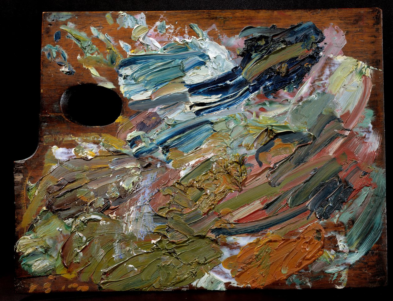 Het palet van de Nederlandse schilder Vincent Van Gogh (1853-1890), 35 cm door Unbekannter Künstler