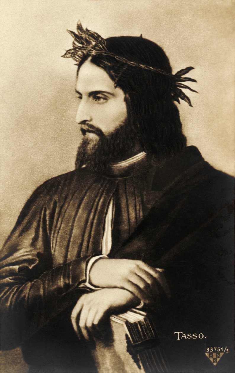 Portret van Torquato Tasso door Unbekannter Künstler