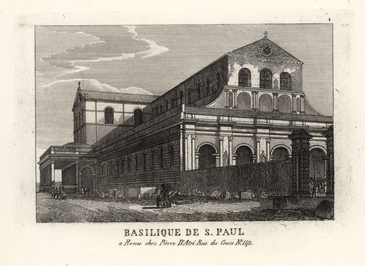 Basiliek van Sint-Paulus buiten de Muren, Rome door Unbekannt
