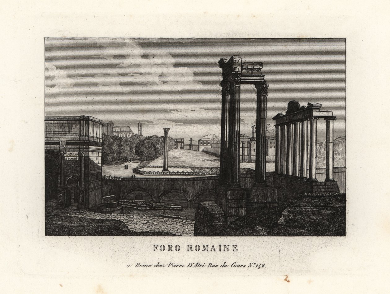 Romeins Forum, Forum Romanum, Rome door Unbekannt