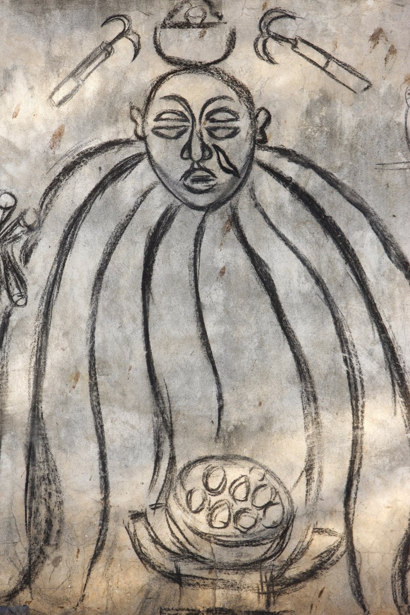 Voodoo godheid, Lome, Togo door Unbekannt