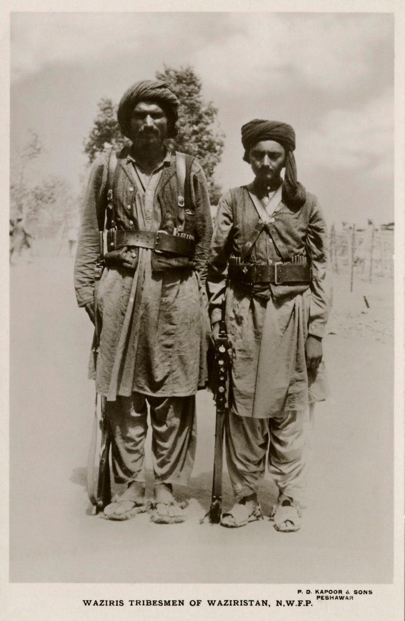 Waziris stamleden van Waziristan, N.W.F.P. door Unbekannter Künstler