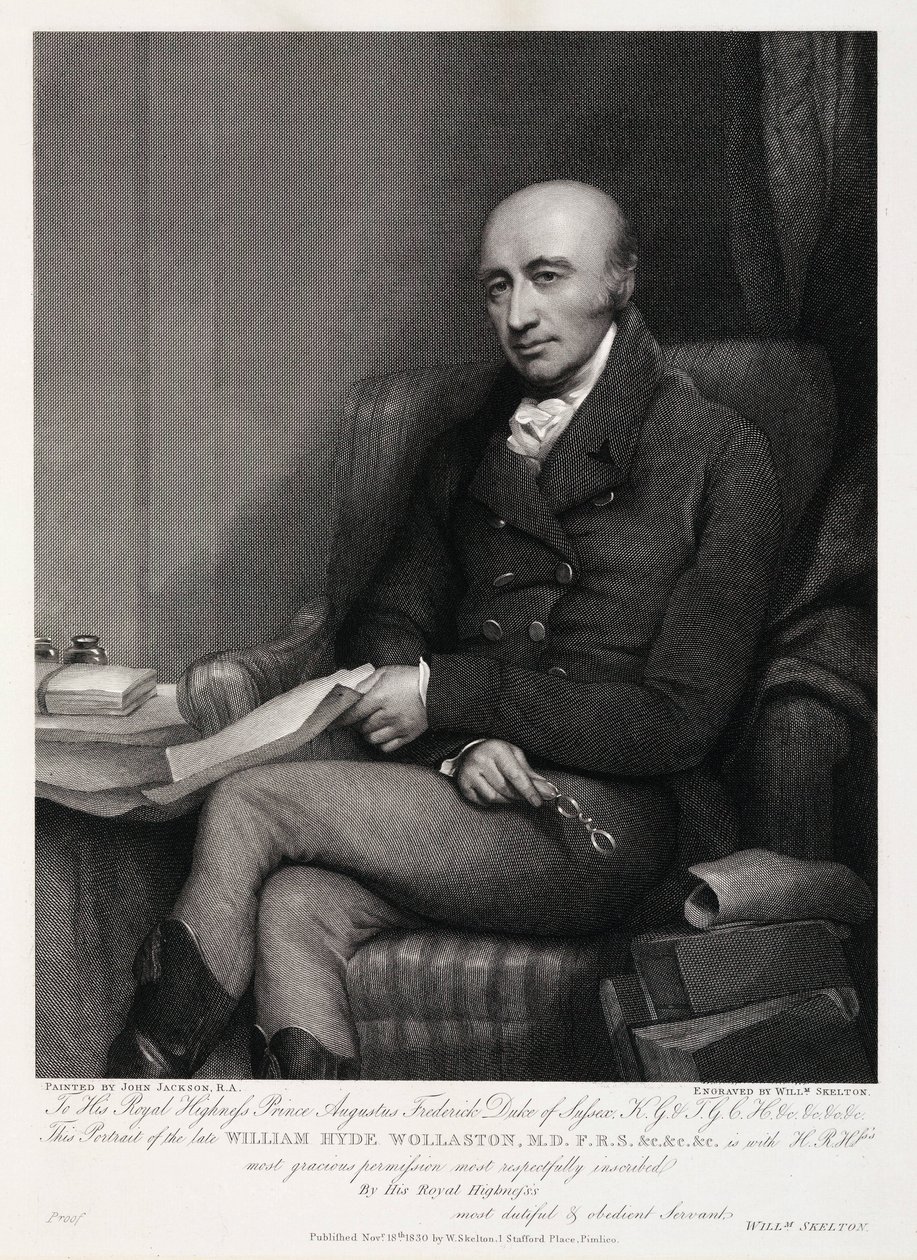 William Hyde Wollaston, Engelse chemicus en metallurg, ca. 1810s door Unbekannt