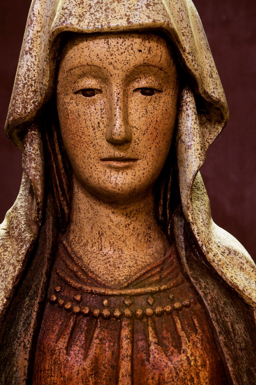 Houten beeld van Sint-Anna, Rennes, Ille et Vilaine, Frankrijk door Unbekannt