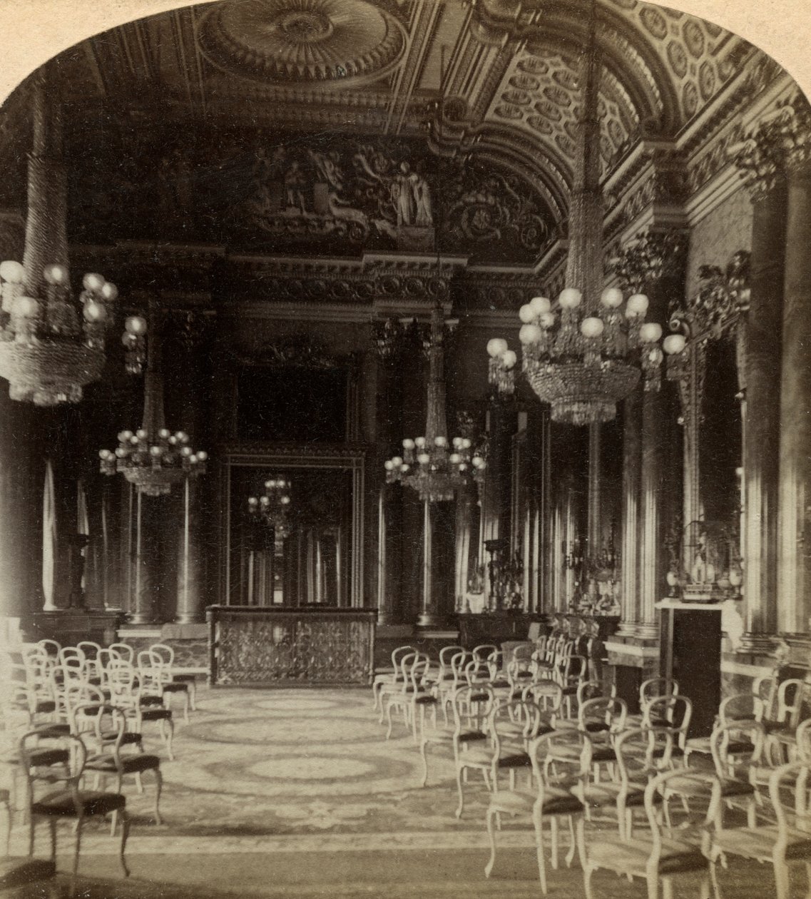 Balzaal, Buckingham Palace, Londen door Underwood and Underwood