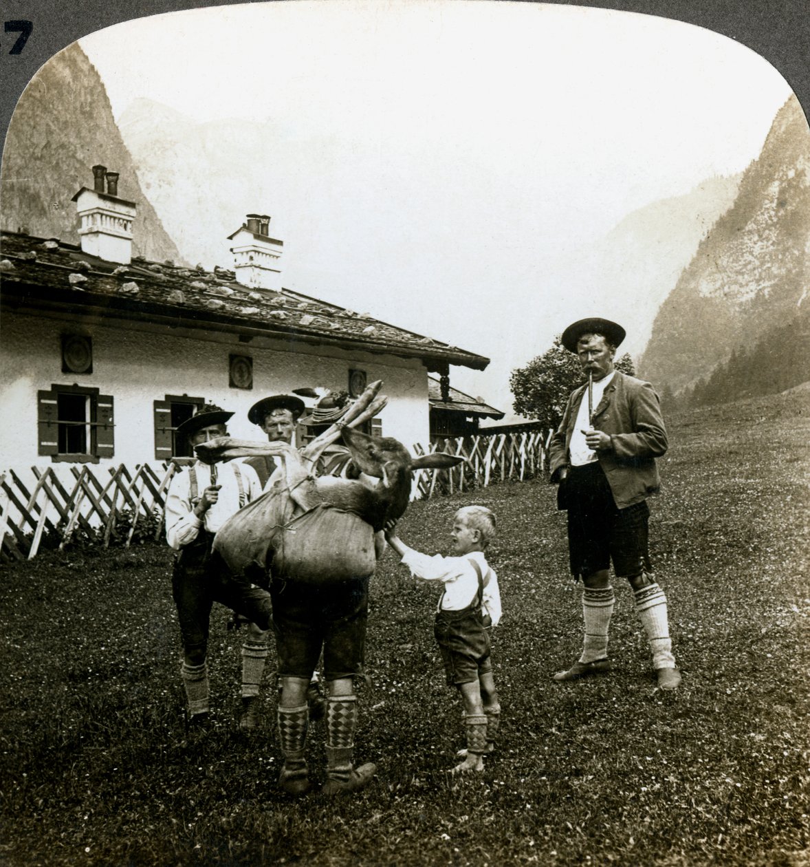 Beierse bergbeklimmers, Duitsland door Underwood and Underwood