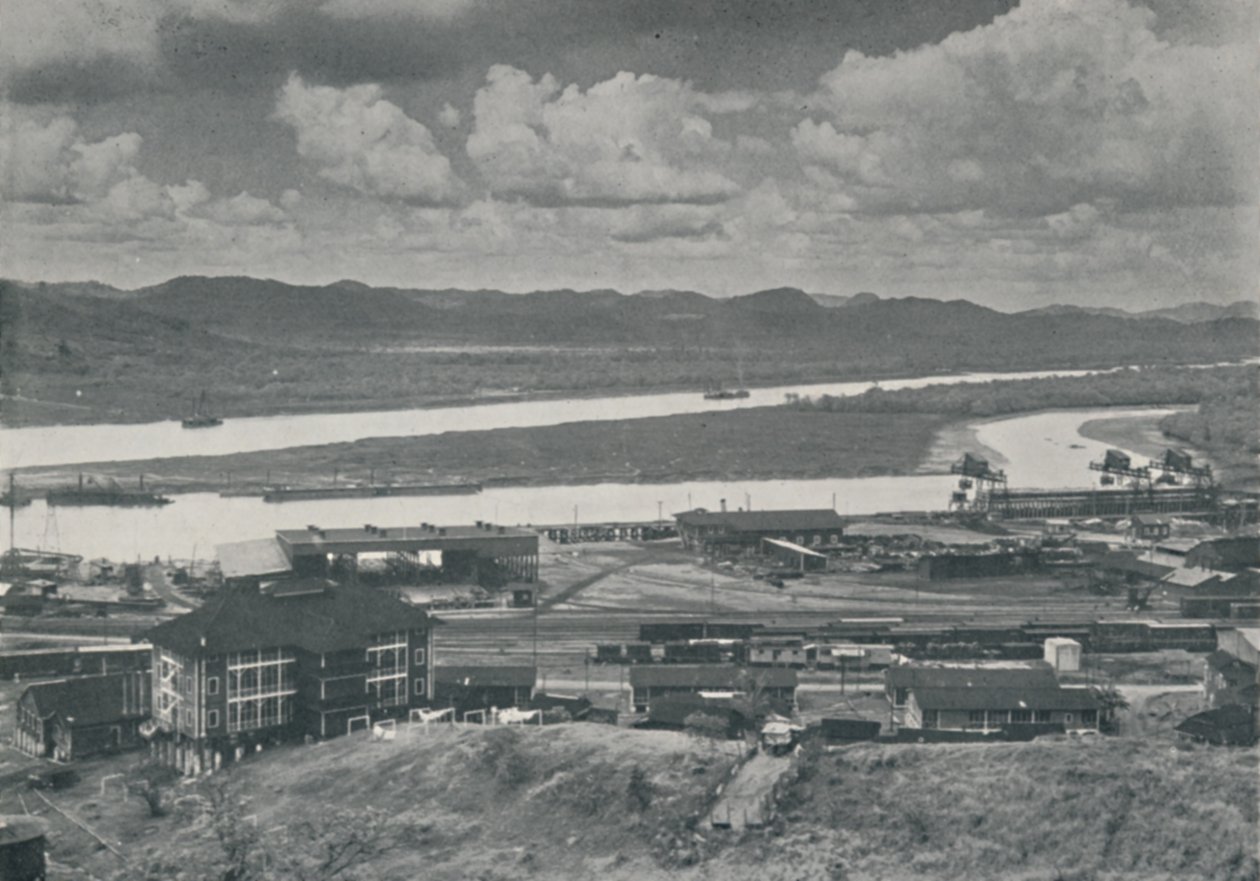 Het Panamakanaal, 1916 door Underwood and Underwood