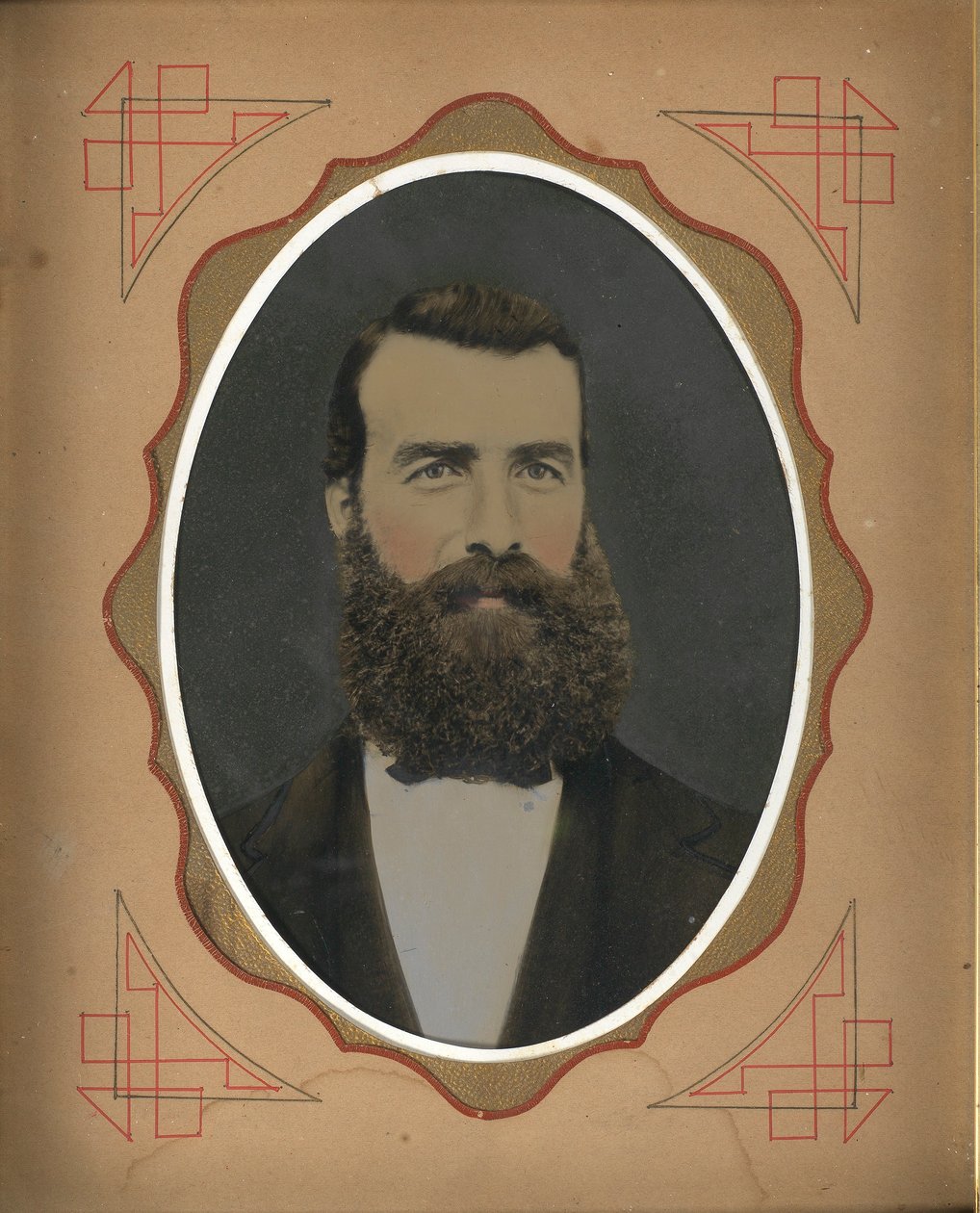 Man met baard door Unidentified