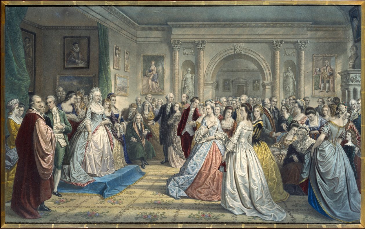 De receptie van Lady Washington door Unidentified