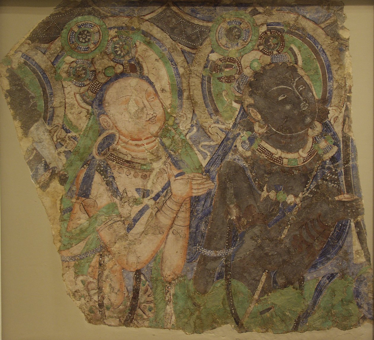 Twee aanbiddende bodhisattva