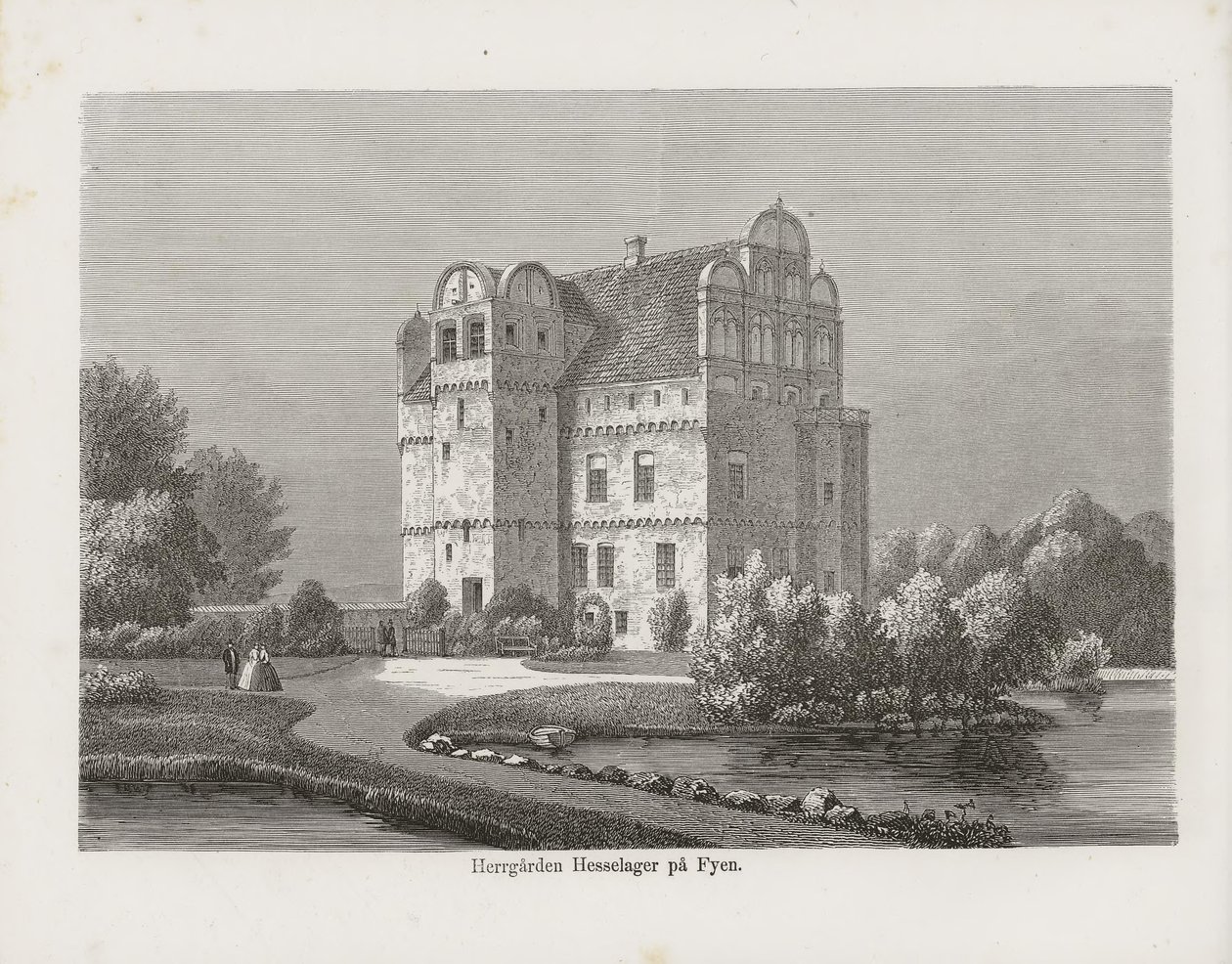 Illustratie uit het boek Nordiska taflor van onbekende auteur en uitgegeven door Albert Bonnier (zie, 1867) door Unknown