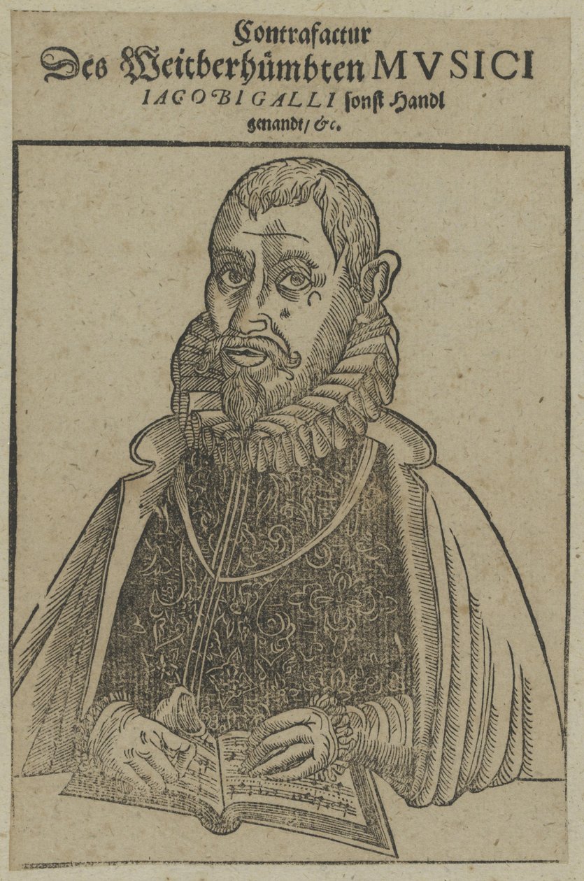 Jakob Petelin Gallus door Unknown