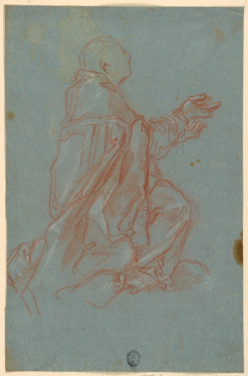 Studies voor de graflegging van Christus door Unknown