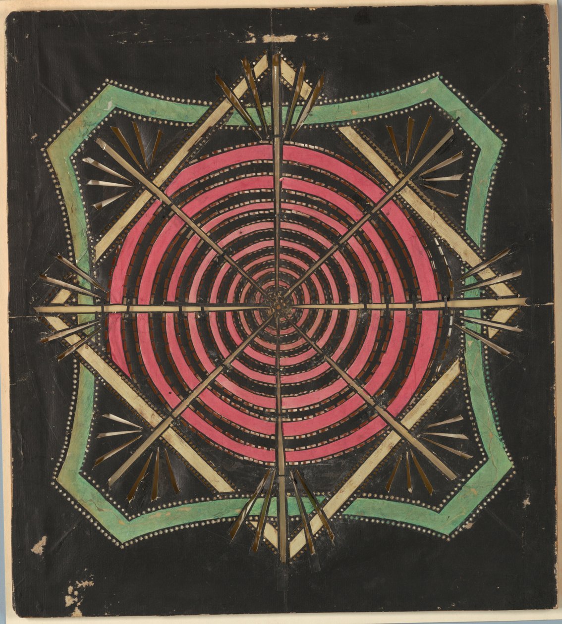 Lantaarnplaat, Wervelend Patroon, ca. 1780 door Unknown