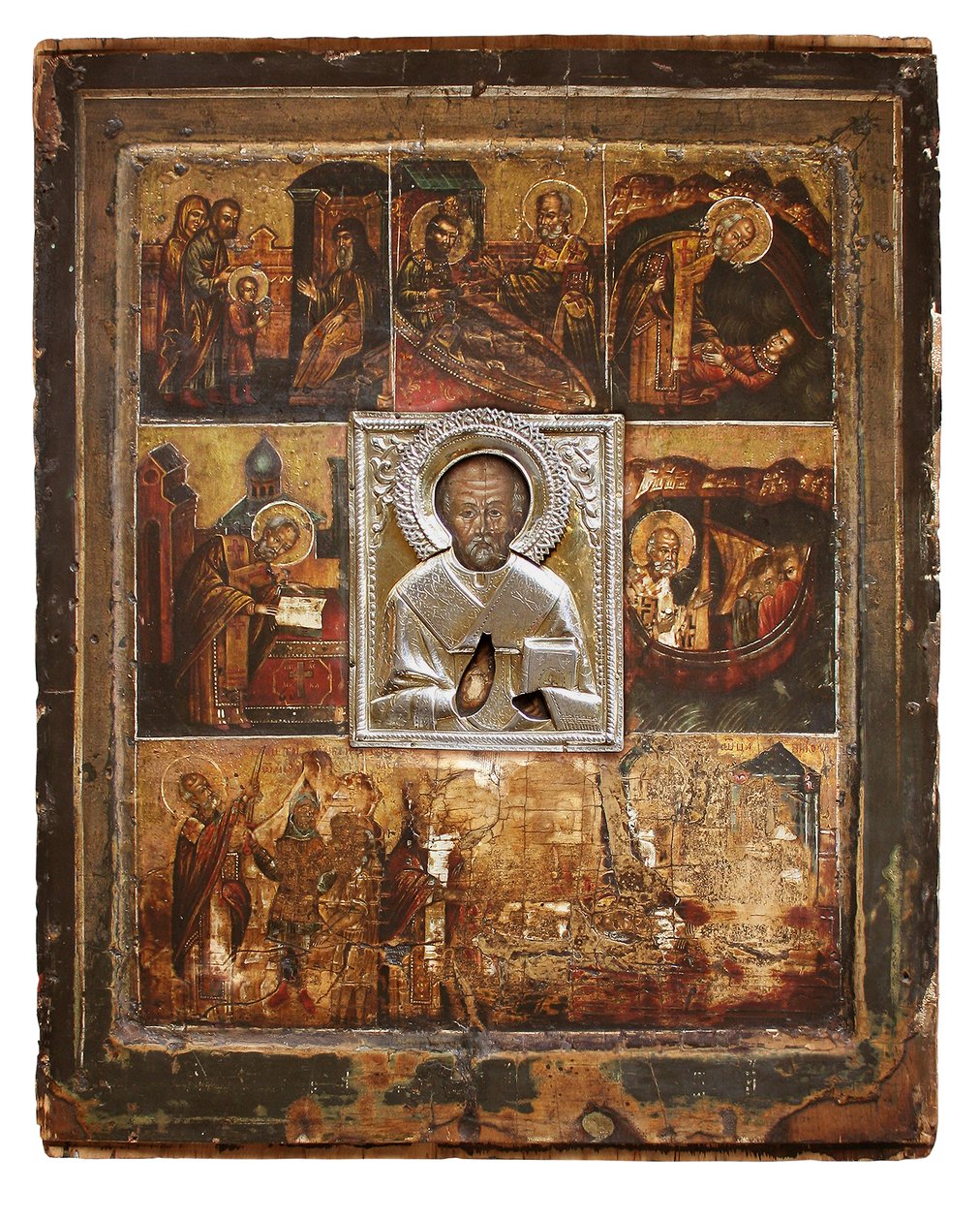 Velikorezkaya icoon van Hl. Nikolaus, Rusland door Unknown