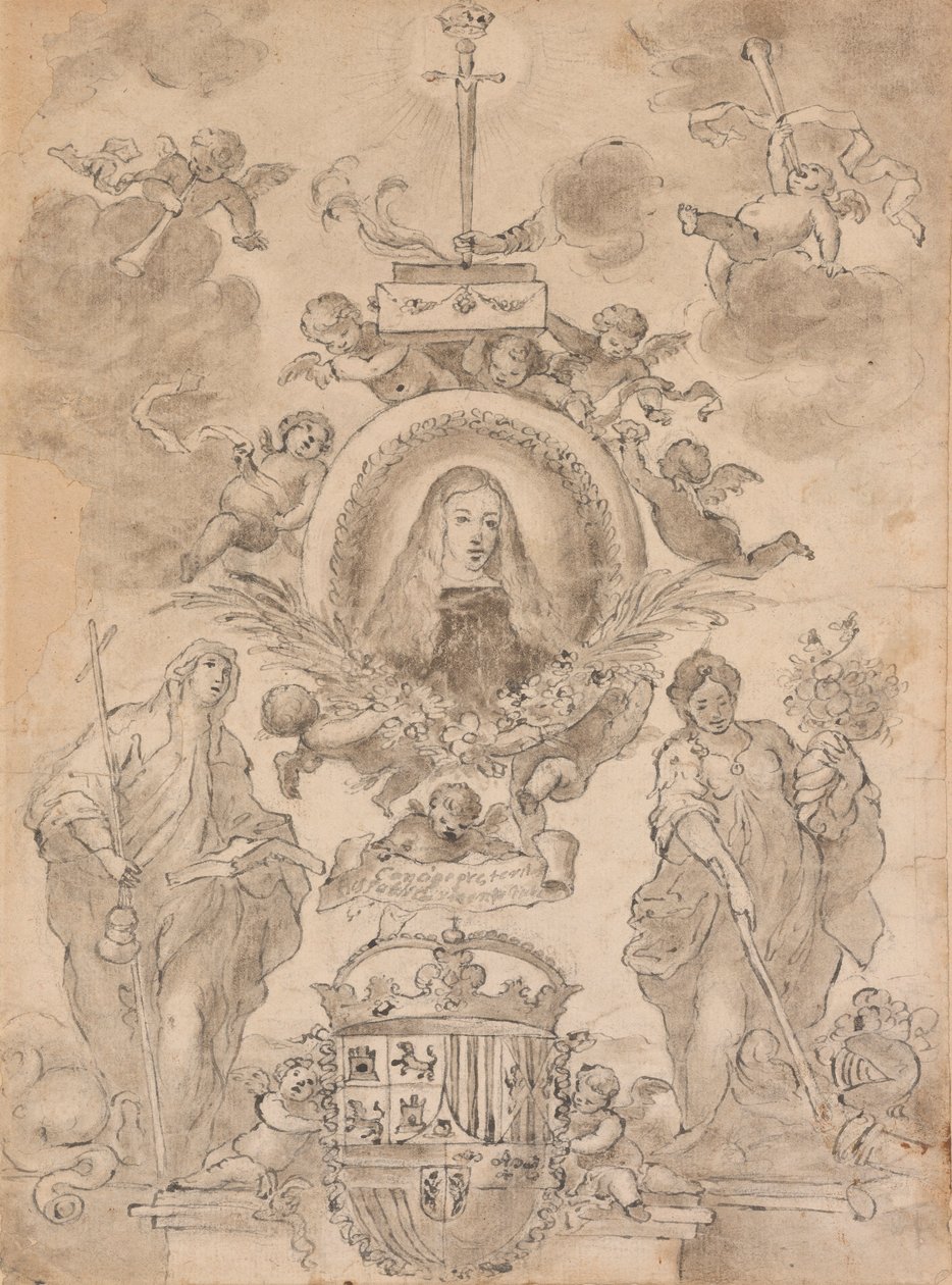 Allegorie van Karel II van Spanje door Unknown