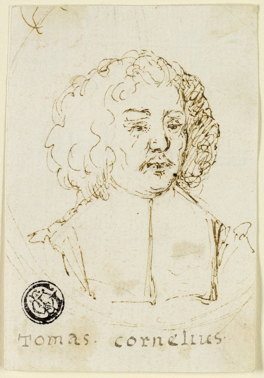 Borstbeeld van dominee Tomas Cornelius door Unknown