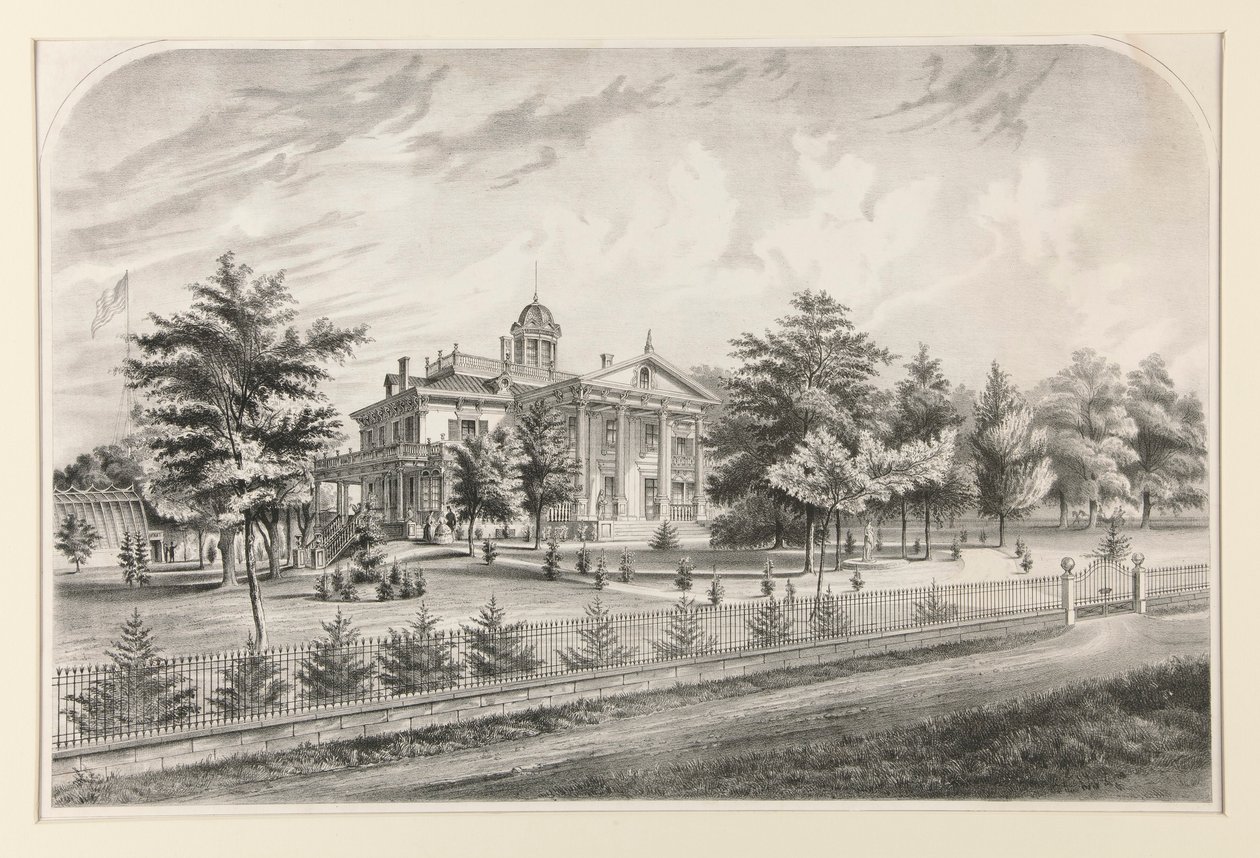 Compo House, de residentie van Richard H. Winslow Esq. in Wesport, Connecticut door Unknown