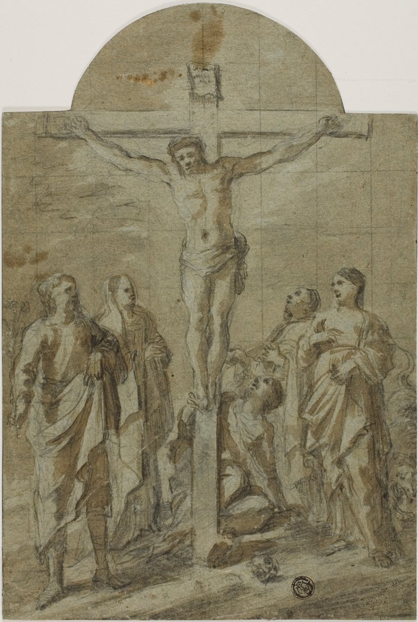 Kruisiging met Heiligen door Unknown