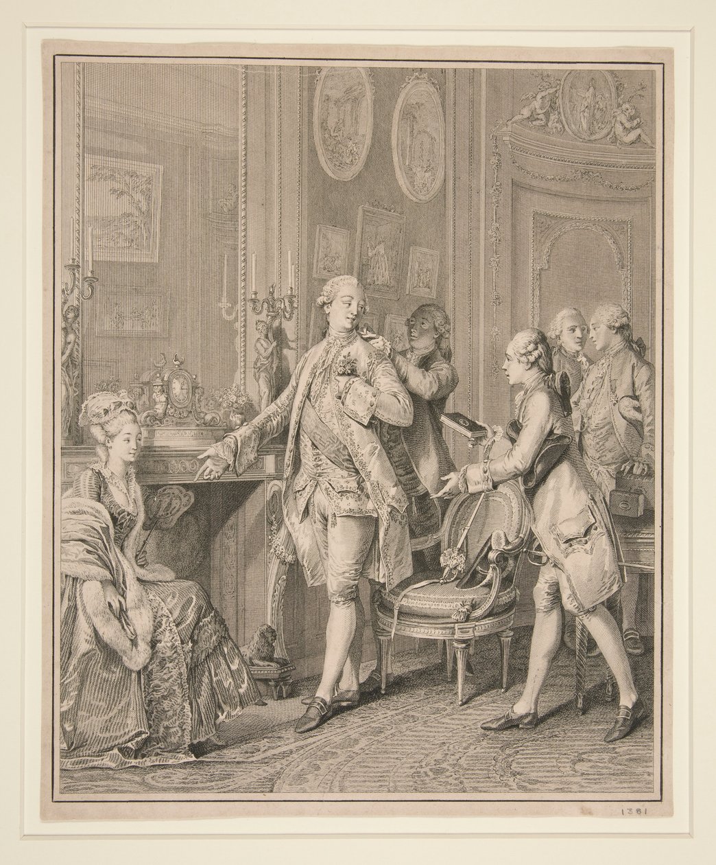 Salon Scène (Voorbereiding voor een Ceremonie) door Unknown
