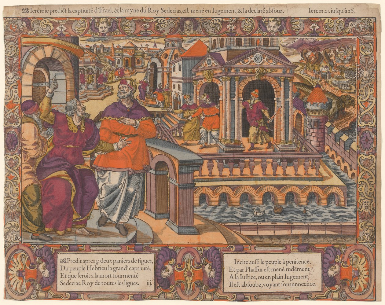 Jeremia voorspelt de ballingschap van Israël door Unknown