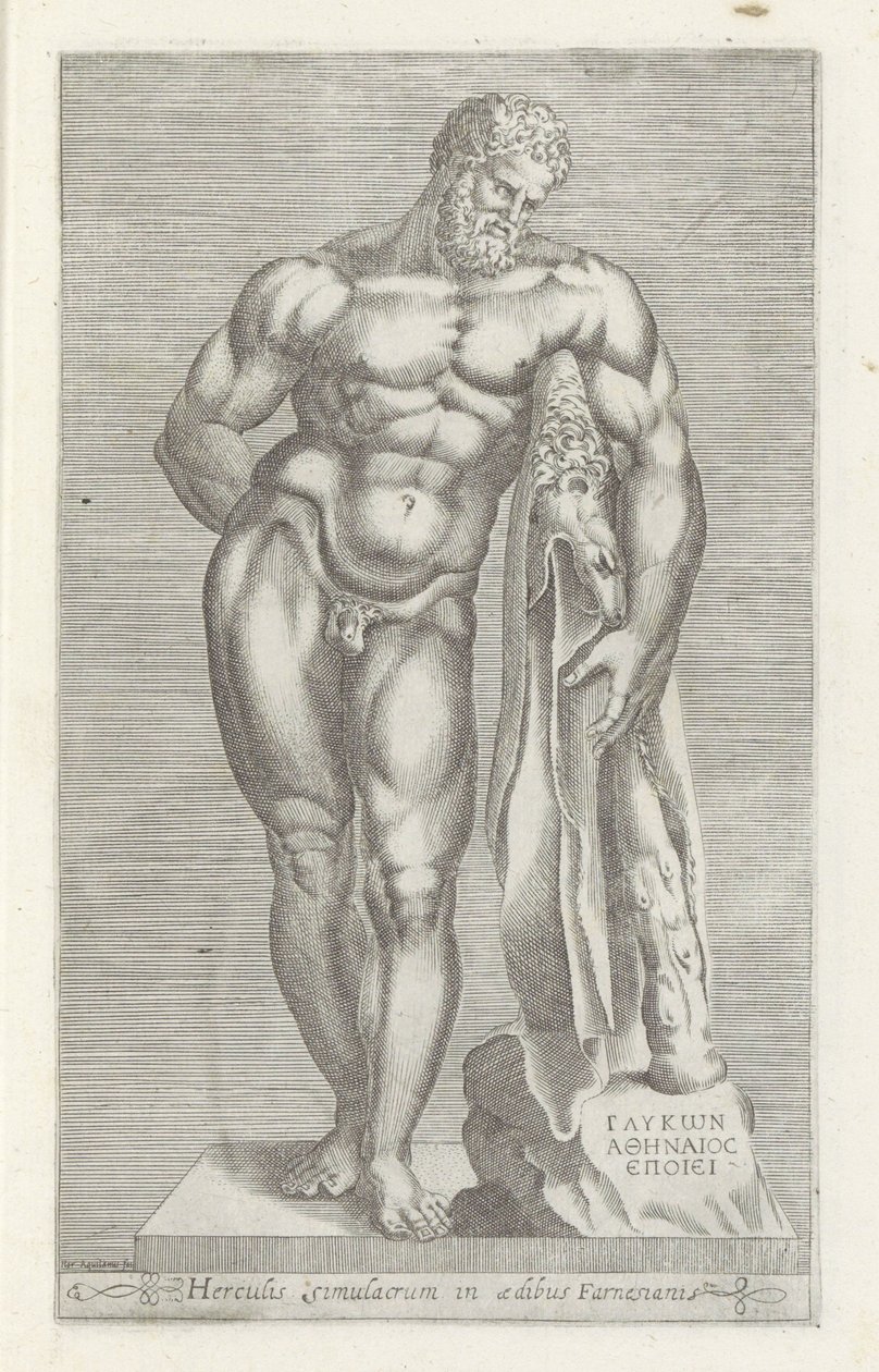 Sculptuur van Hercules door Unknown