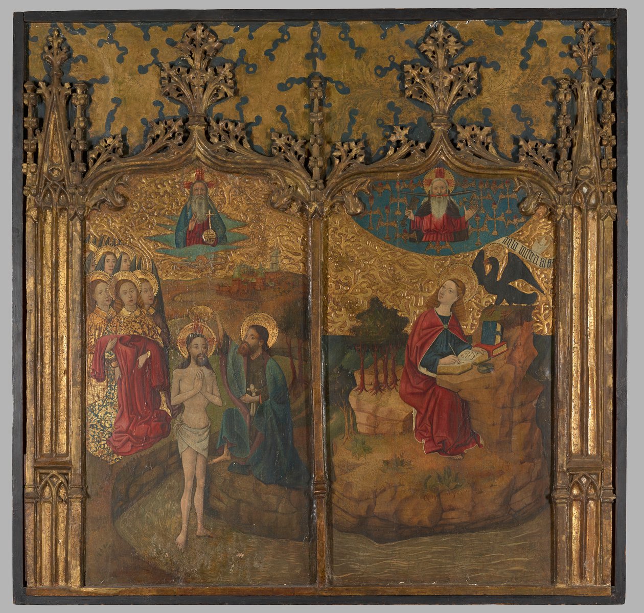 De doop van Christus en Sint Jan door Unknown