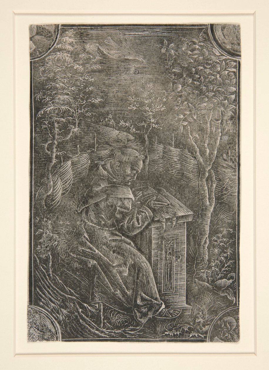 De Franciscaner, Pelbartus van Temesvar in een tuin door Unknown