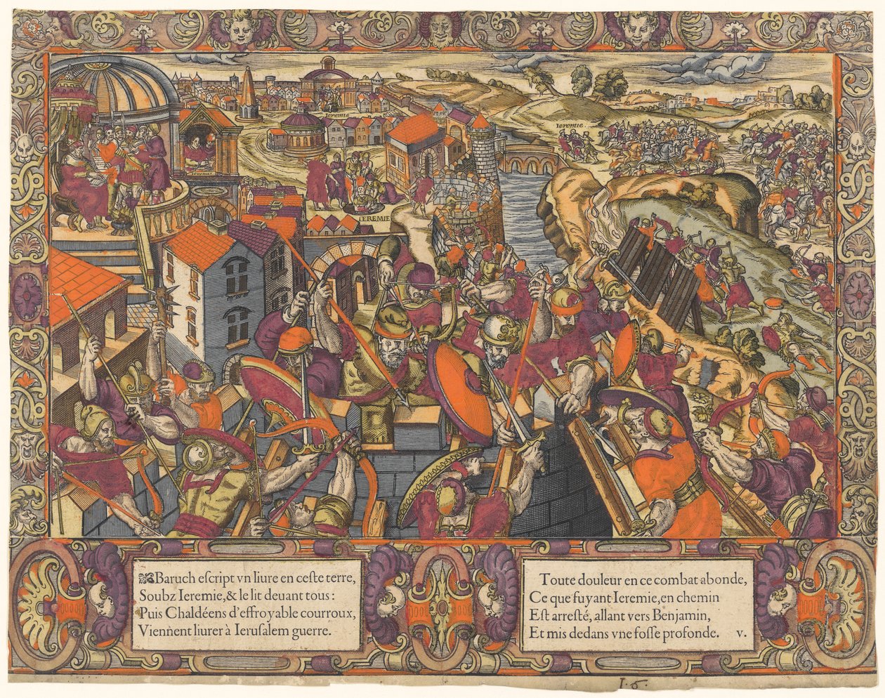 Het Verhaal van Jeremia: Baruch schrijft een boek onder Jeremia, de Chaldeeën belegeren Jeruzalem, Jeremia wordt in een greppel gezet (Jeremia 36-38) door Unknown