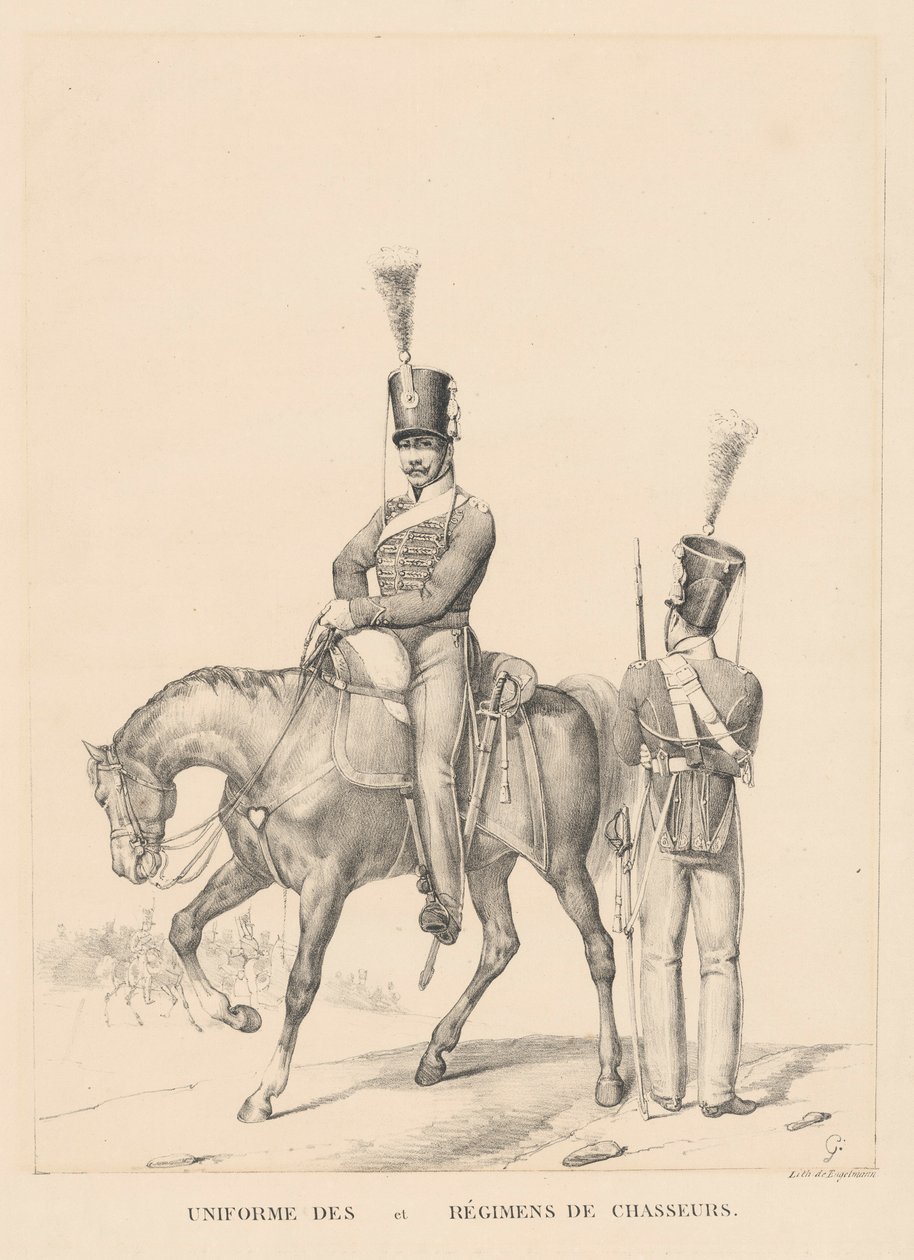 Uniforme des et R?gimens de Chasseurs (Cavalerie Uniformen) door Unknown