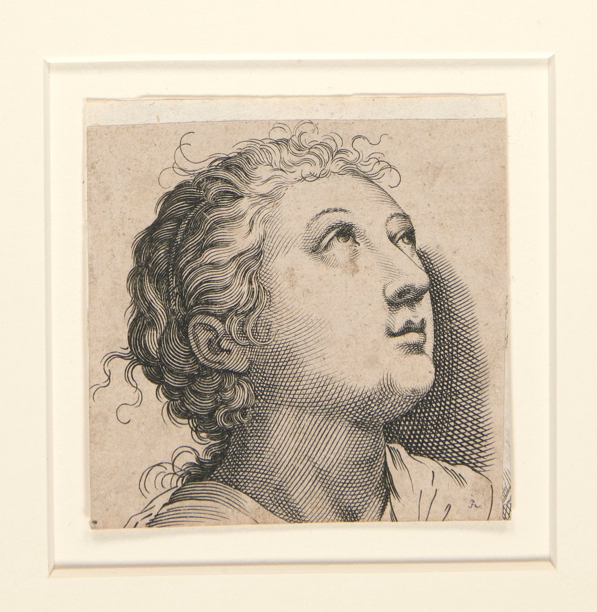 Zonder titel (vrouw die omhoog kijkt) door Unknown