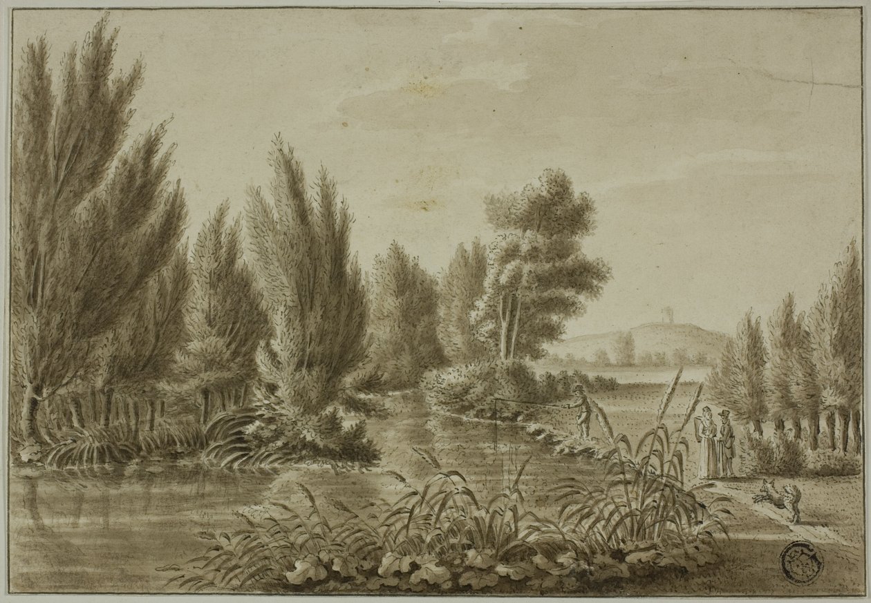 Uitzicht Over de Leine bij Gottingen Richting Rosdorf Warte door Unknown