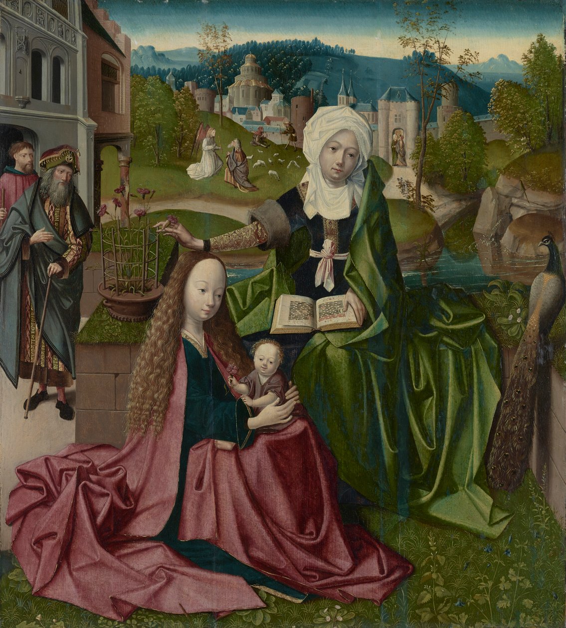 Maagd en Kind met Sint Anna door Unknown