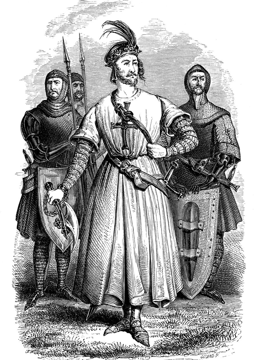 1157-1199, Richard de eerste van Engeland "Richard Leeuwenhart" Koning van Engeland en Hertog van Normandië door Unknown artist