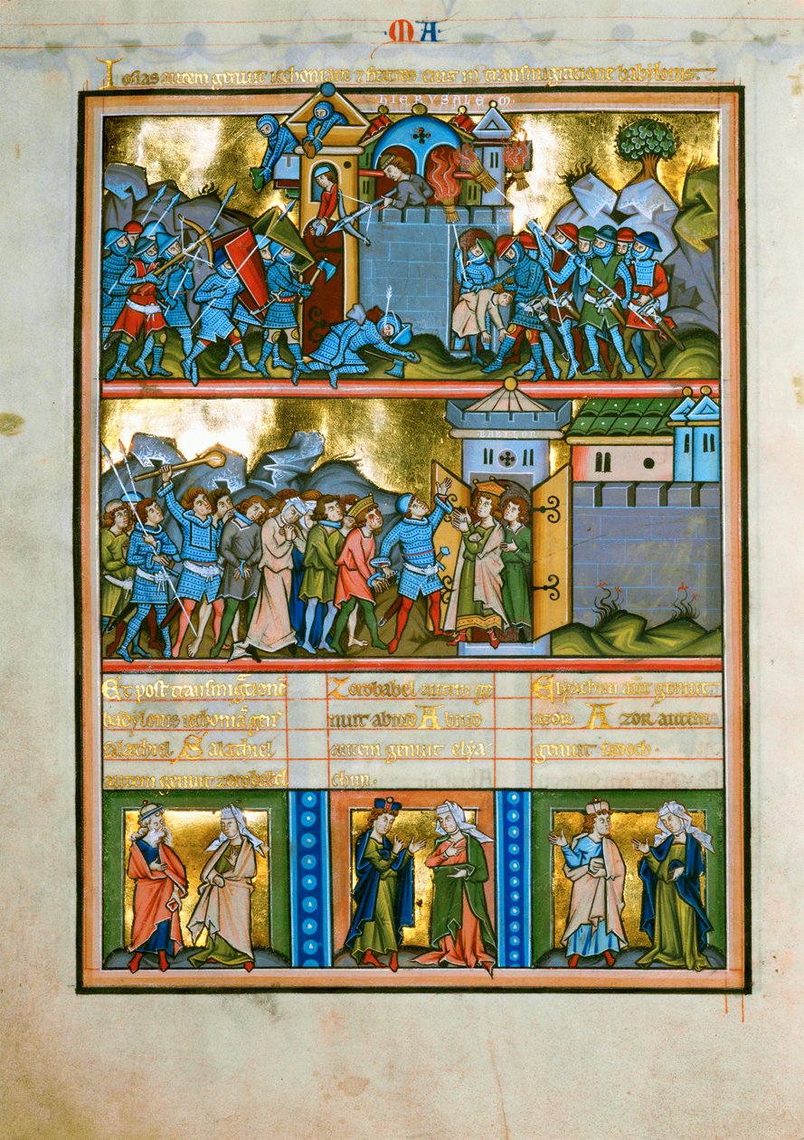 5 belichtingen met tekst op één pagina (belichting) door Unknown artist