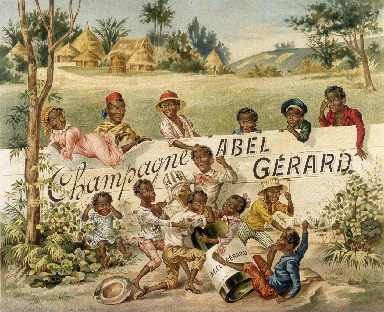 Reclameposter voor Champagne Abel Gérard, eind 19e eeuw door Unknown artist