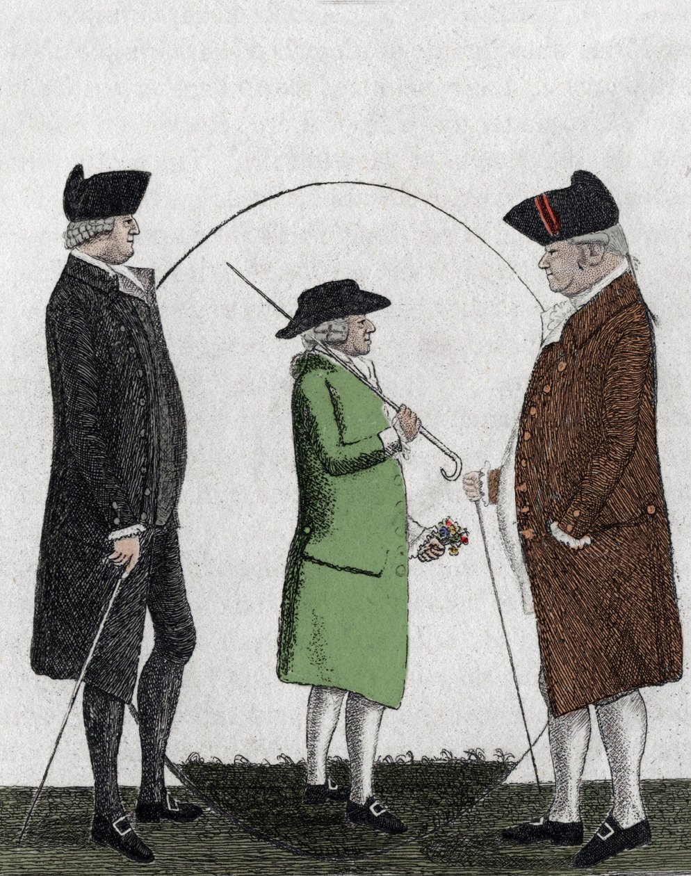 Alexander Gordon, Lord Rockville (1739-1792); Adam Smith (1723-1790) - gravure - 19e eeuw door Unknown artist