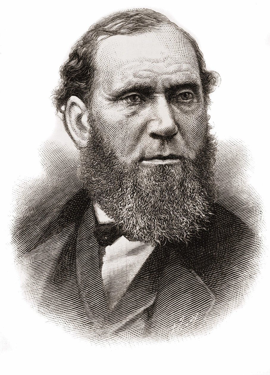 Allan Pinkerton (1819-1884), Amerikaanse detective van Schotse afkomst door Unknown artist