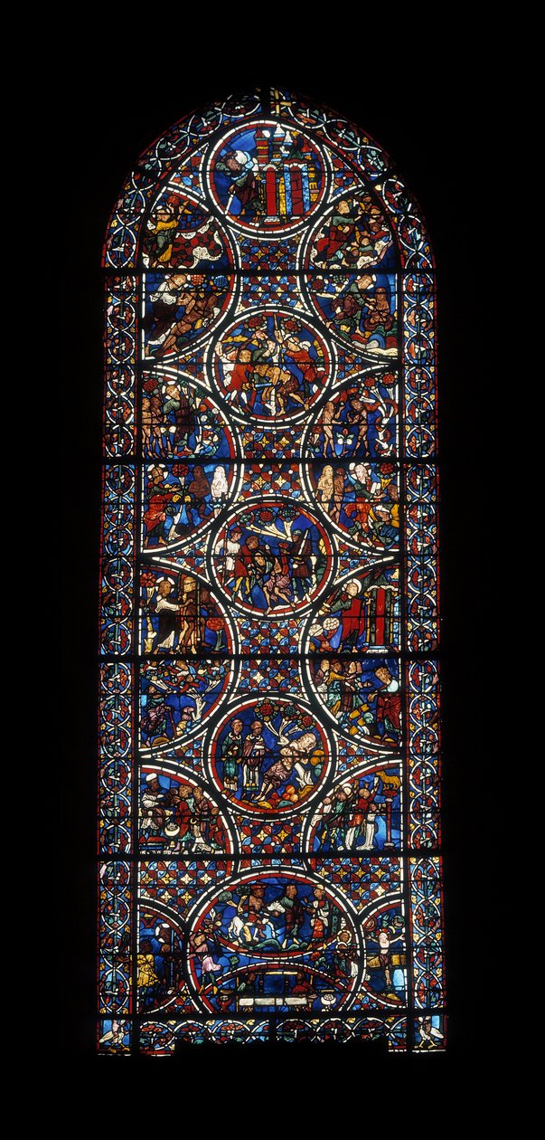 Ambulatoriumraam (glas-in-lood) door Unknown artist