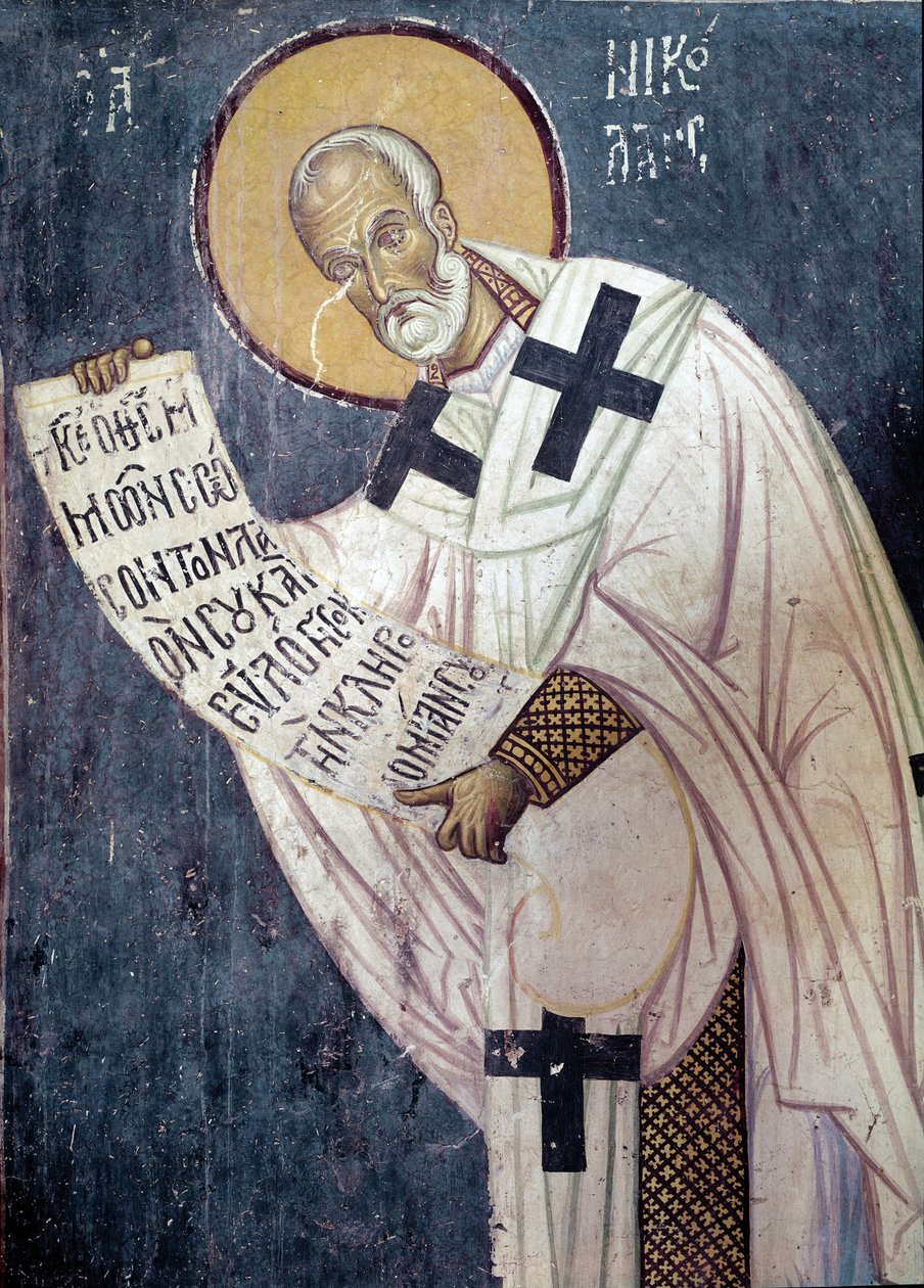Een apostel (fresco) door Unknown artist
