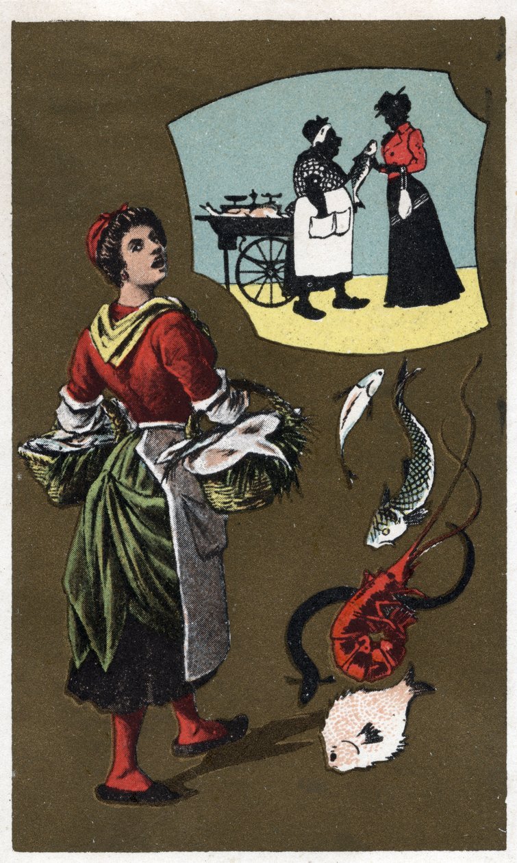 Anonieme chromolithografie, eind 19e eeuw. door Unknown artist