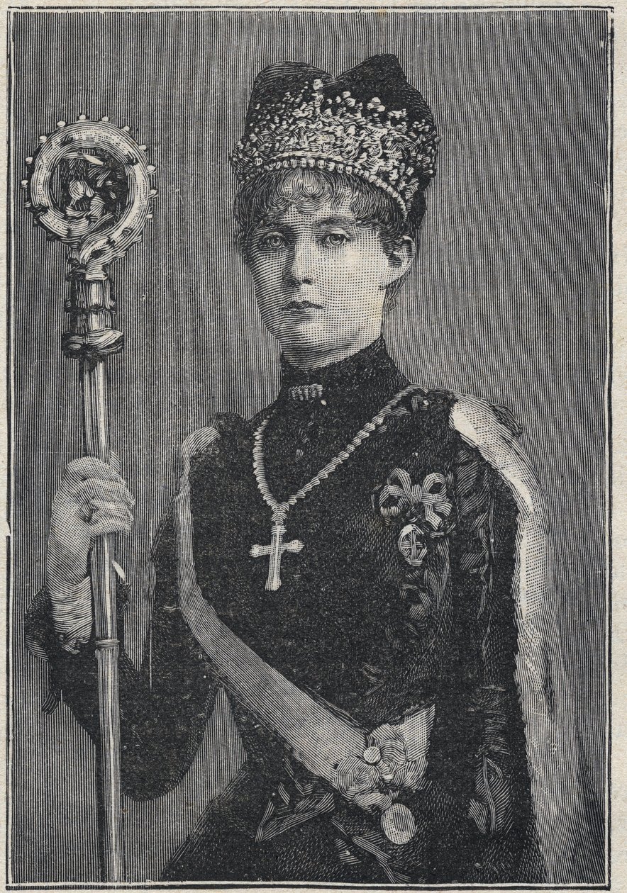 Aartshertogin Margarethe Klementine van Oostenrijk - gravure uit 1892 door Unknown artist
