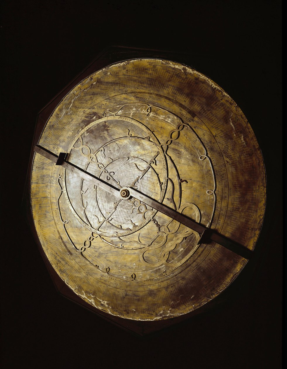 Astrolabium van de astronoom Galileo Galilei (1564-1642) voor zijn studies. door Unknown artist