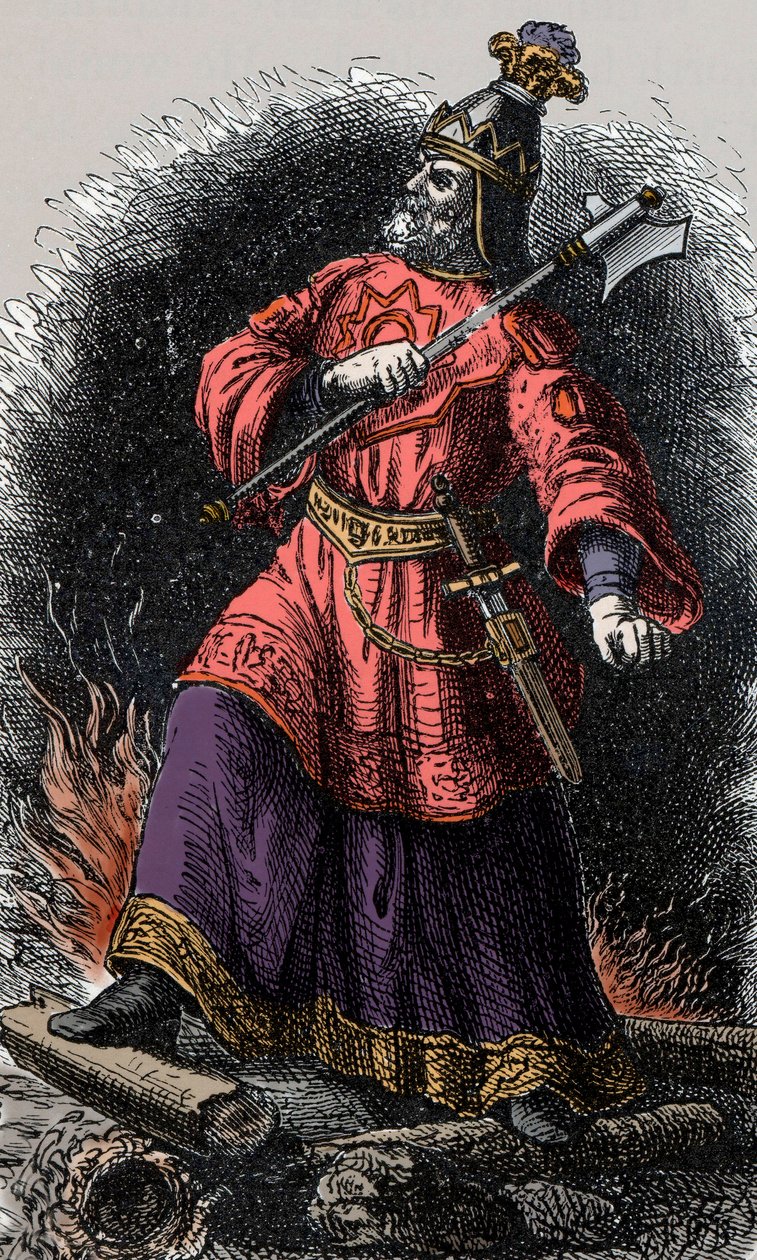 Attila de Hun - Attila (395-453) Koning van de Hunnen door Unknown artist